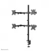 Neomounts FPMA-D550D4BLACK monitoro laikiklis 13-32 colių, spaustuvas/gręžimo anga, 6 kg, 33 cm (13 col.), 81,3 cm (32 col.), 100 x 100 mm, juodas