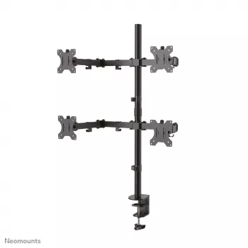 Neomounts FPMA-D550D4BLACK monitoro laikiklis 13-32 colių, spaustuvas/gręžimo anga, 6 kg, 33 cm (13 col.), 81,3 cm (32 col.), 100 x 100 mm, juodas