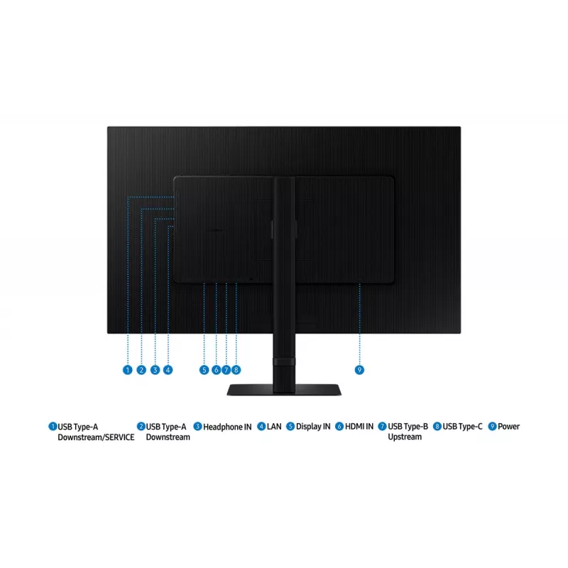 Samsung S80UD kompiuterio monitorius 81,3 cm (32 colių) 4K Ultra HD LCD juodas