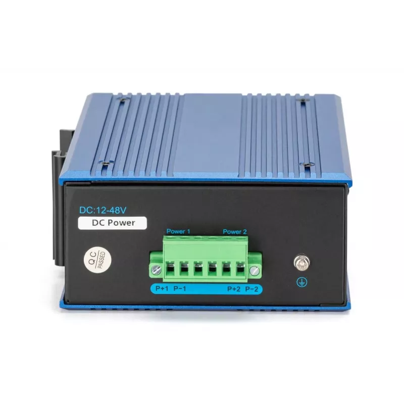 DIGITUS Industrial 8+2 Gigabit Ethernet PoE jungiklis 8 prievadai GE PoE RJ45 2 GE SFP prievadai
