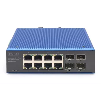 Nevaldomas jungiklis DIGITUS DN-651153 8 prievadų Gigabit Ethernet PoE