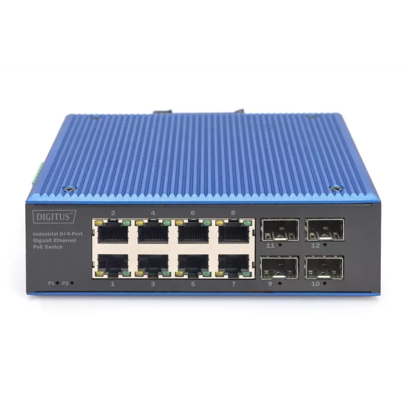 Nevaldomas jungiklis DIGITUS DN-651153 8 prievadų Gigabit Ethernet PoE