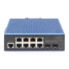 DIGITUS Pramoninis 8+2 prievadų L2 valdomas Gigabit Ethernet jungiklis 8x GE RJ45 + 2 SFP prievadai