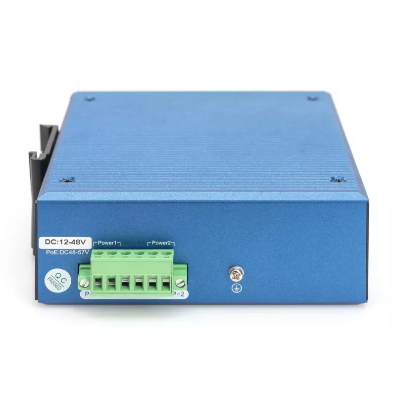 DIGITUS Industrial 8+2 prievadų Gigabit L2 valdomas Ethernet POE jungiklis 8xGE RJ45 + 2 SFP prievadas IEEE802.3at (30W)