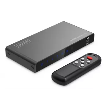 DIGITUS 3x1 HDMI jungiklis, 8K/60Hz (4:4:4), HDR, HDCP 2.3