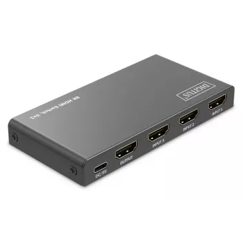 DIGITUS 3x1 HDMI jungiklis, 8K/60Hz (4:4:4), HDR, HDCP 2.3