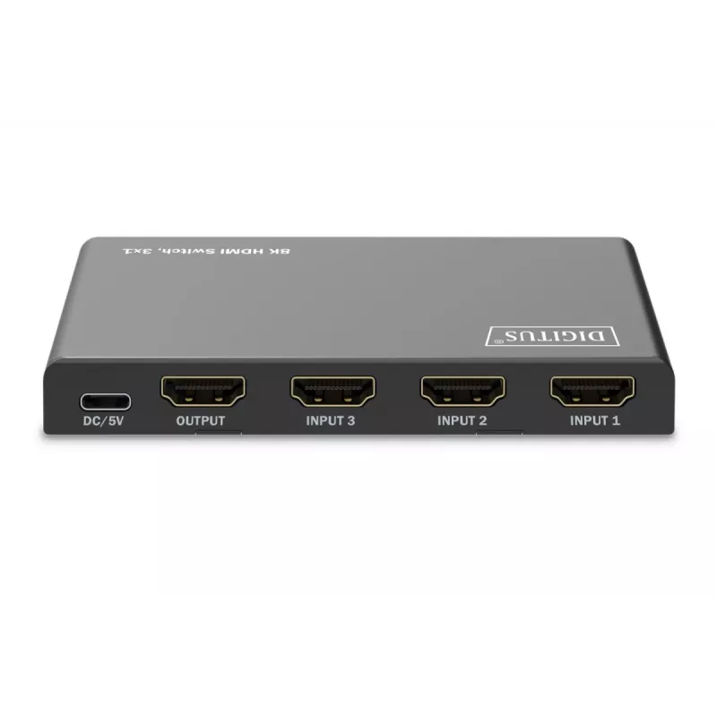 DIGITUS 3x1 HDMI jungiklis, 8K/60Hz (4:4:4), HDR, HDCP 2.3