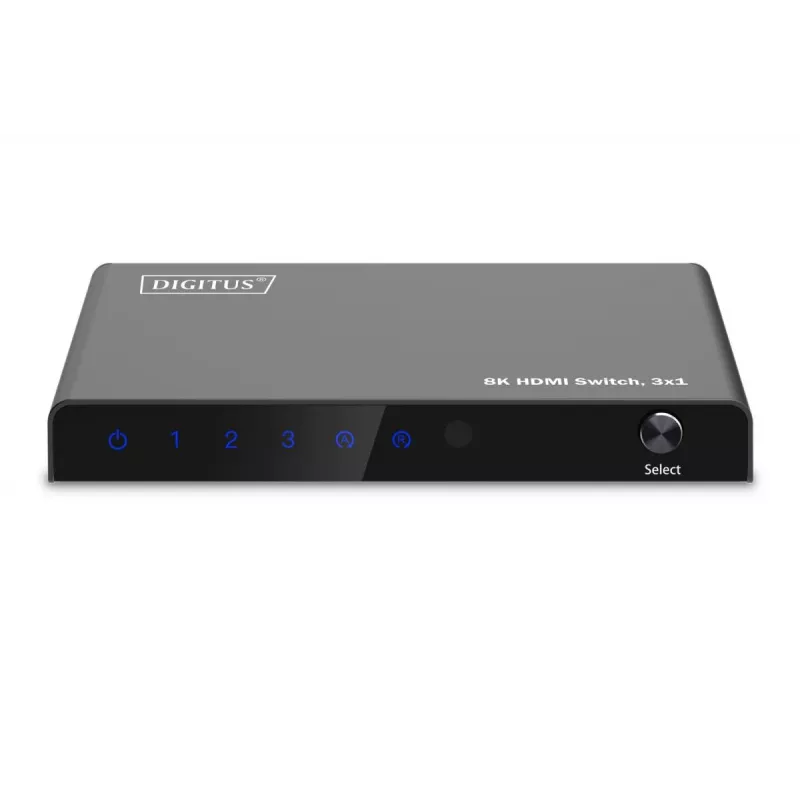 DIGITUS 3x1 HDMI jungiklis, 8K/60Hz (4:4:4), HDR, HDCP 2.3