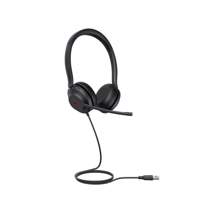 Yealink UH35 Dual Teams USB-A ausinės, laidinės, biurui/skambučių centrui, 20-20000 Hz, 139,5 g, juodos
