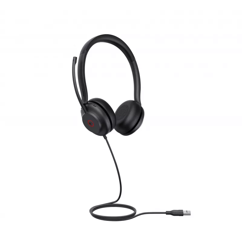 Yealink UH35 Dual Teams USB-A ausinės, laidinės, biurui/skambučių centrui, 20-20000 Hz, 139,5 g, juodos