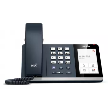 Yealink MP54 E2 Teams IP telefonas, pilkas, laidinis ragelis, 4 colių LCD jutiklinis ekranas