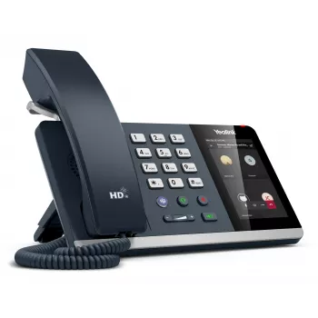 Yealink MP54 E2 Teams IP telefonas, pilkas, laidinis ragelis, 4 colių LCD jutiklinis ekranas