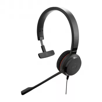 Jabra Evolve 20SE UC Mono, laidinė ausinė, skirta biurui ir skambučių centrams, 150–7000 Hz, 142 g, juoda