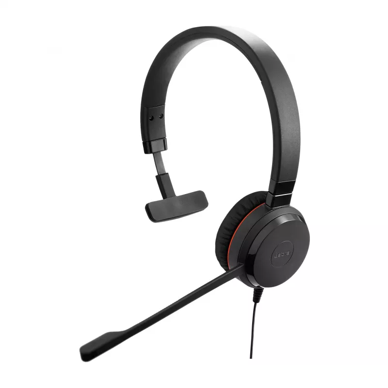 Jabra Evolve 20SE UC Mono, laidinė ausinė, skirta biurui ir skambučių centrams, 150–7000 Hz, 142 g, juoda