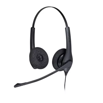 Jabra BIZ 1500 Duo USB, laidinis ausinių rinkinys, 20 - 6800 Hz, biurui/skambučių centrui, 116 g, juoda