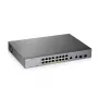 Zyxel GS1350-18HP-EU0101F valdomas L2 tinklo jungiklis Gigabit Ethernet (10/100/1000) su PoE, pilka spalva