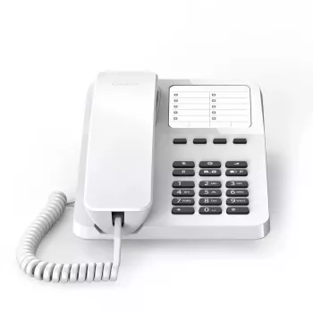 Analoginis telefonas Gigaset DESK 400 Baltas Laidinis ragelis 10 greitųjų rinkimo numerių