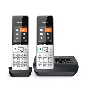 Analoginis/DECT belaidis telefonas Gigaset COMFORT 500A duo sidabrinis/juodas