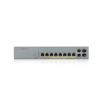 Zyxel GS1350-12HP-EU0101F valdomas L2 tinklo jungiklis Gigabit Ethernet (10/100/1000) su PoE, pilka