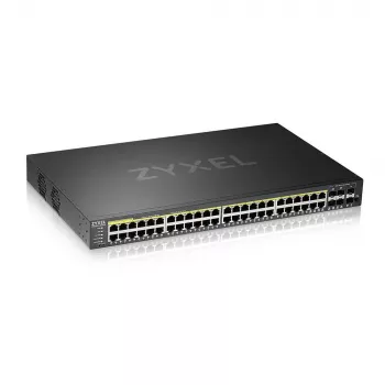 Zyxel GS2220-50HP-EU0101F valdomas tinklo jungiklis L2 Gigabit Ethernet (10/100/1000) Power over Ethernet (PoE) juodas