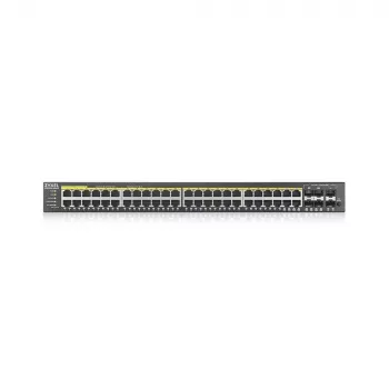 Zyxel GS2220-50HP-EU0101F valdomas tinklo jungiklis L2 Gigabit Ethernet (10/100/1000) Power over Ethernet (PoE) juodas
