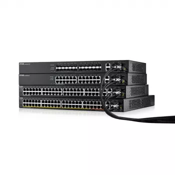 Zyxel XGS2220-30 valdomas L3 Gigabit Ethernet (10/100/1000) jungiklis, juodas