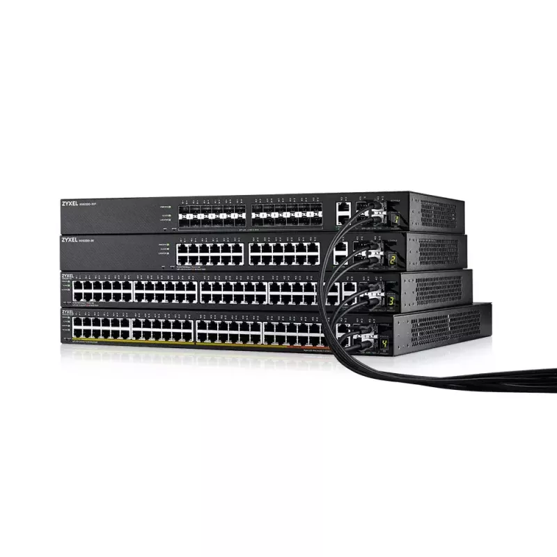 Zyxel XGS2220-30 valdomas L3 Gigabit Ethernet (10/100/1000) jungiklis, juodas