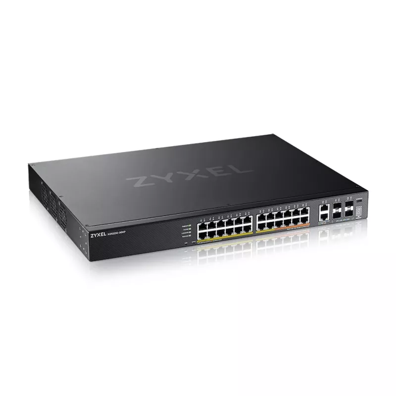Zyxel XGS2220-30HP valdomas L3 gigabito eterneto (10/100/1000) „Power over Ethernet“ (PoE) jungiklis juodas