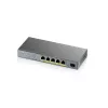 Zyxel GS1350-6HP-EU0101F tinklo jungiklis valdomas L2 Gigabit Ethernet (10/100/1000) Power over Ethernet (PoE) pilkas