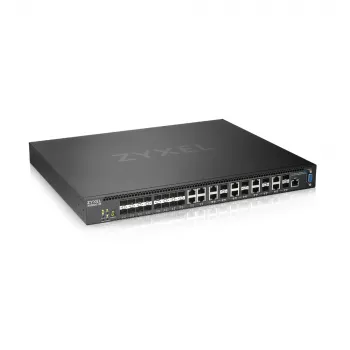 Zyxel XS3800-28 valdomas L2+ 10G Ethernet (100/1000/10000) juodas