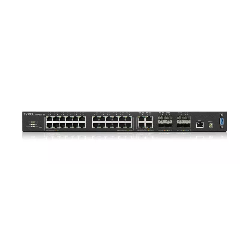 Zyxel XGS4600-32 valdomas L3 Gigabit Ethernet (10/100/1000) jungiklis juodas
