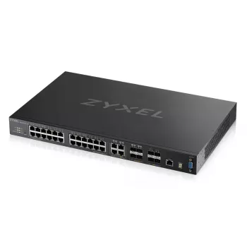 Zyxel XGS4600-32 valdomas L3 Gigabit Ethernet (10/100/1000) jungiklis juodas