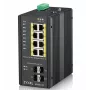 Zyxel RGS200-12P valdomas L2 Gigabit Ethernet PoE jungiklis, juodas