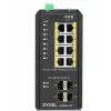 Zyxel RGS200-12P valdomas L2 Gigabit Ethernet PoE jungiklis, juodas