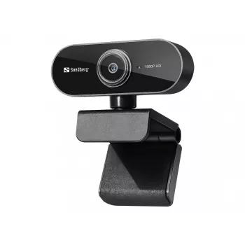 Sandberg USB Webcam Flex 1080P HD, 2 MP, 1920 x 1080 pikselių, Full HD, 30 kadrų/s, USB, juoda
