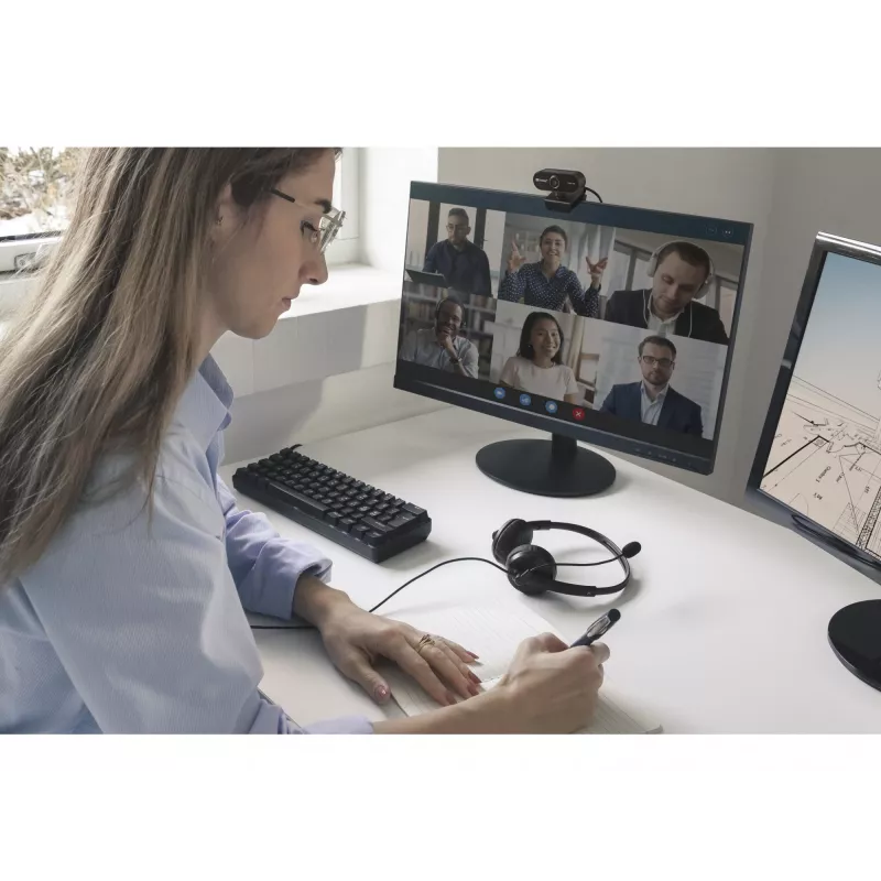 Sandberg USB Webcam Flex 1080P HD, 2 MP, 1920 x 1080 pikselių, Full HD, 30 kadrų/s, USB, juoda