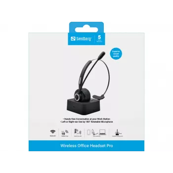 Belaidė ausinė Sandberg Wireless Office Headset Pro