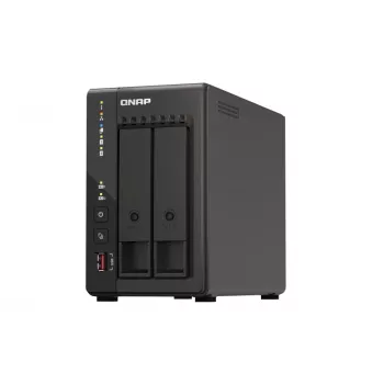 QNAP TS-253E NAS bokštinis Intel® Celeron® J6412 8 GB 0 TB QNAP QTS Juoda