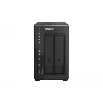 QNAP TS-253E NAS bokštinis Intel® Celeron® J6412 8 GB 0 TB QNAP QTS Juoda