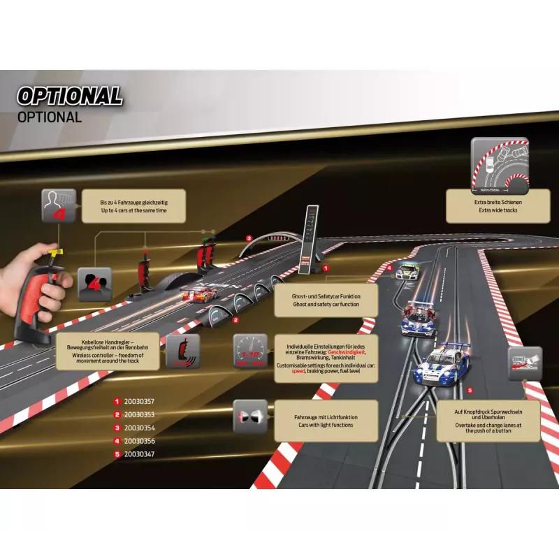 Lenktynių rinkinys su automobiliais ir trasa CARRERA Carrera Full Speed įvairiaspalvis