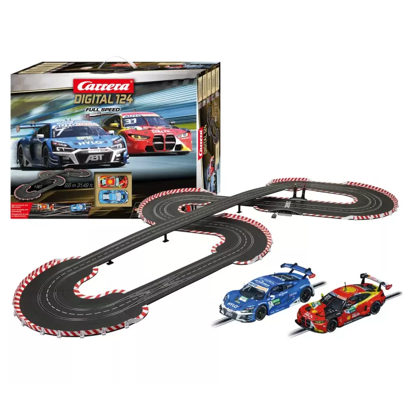 Lenktynių rinkinys su automobiliais ir trasa CARRERA Carrera Full Speed įvairiaspalvis