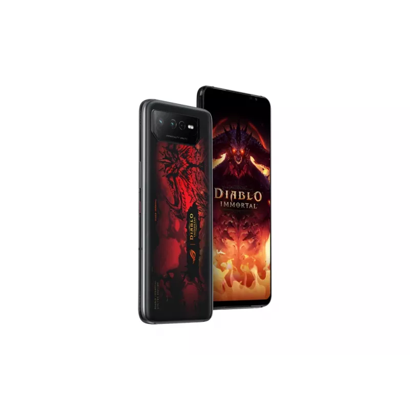 ASUS ROG Phone 6 Diablo Immortal Edition 17,2 cm (6,78 col.) Dual SIM Android 12 5G USB Type-C 16 GB 512 GB 6000 mAh Juoda, Raudona