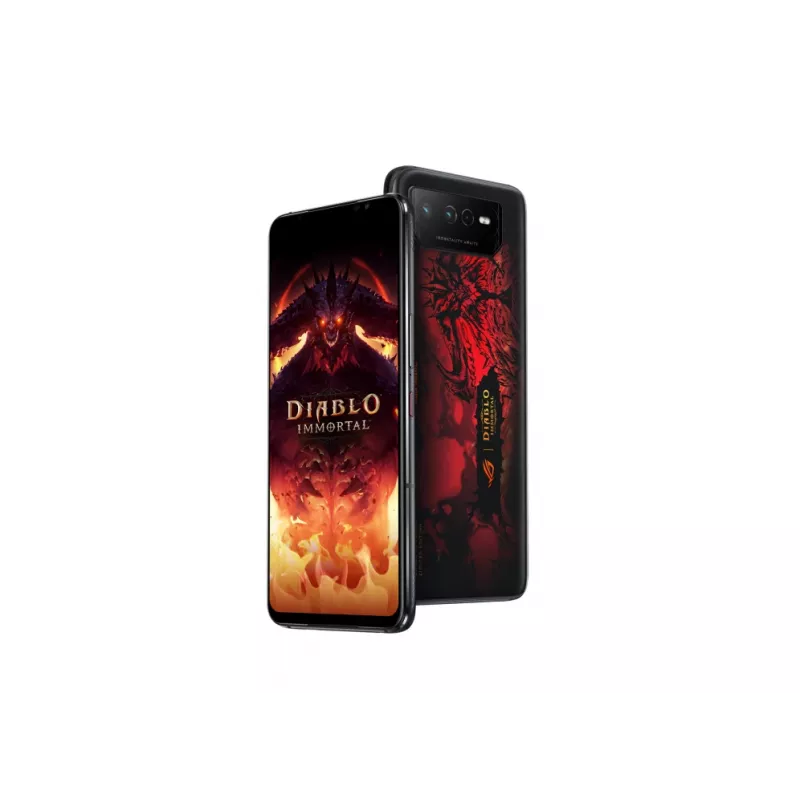 ASUS ROG Phone 6 Diablo Immortal Edition 17,2 cm (6,78 col.) Dual SIM Android 12 5G USB Type-C 16 GB 512 GB 6000 mAh Juoda, Raudona