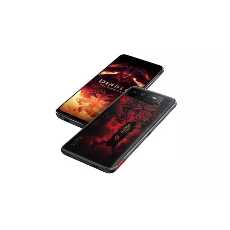 ASUS ROG Phone 6 Diablo Immortal Edition 17,2 cm (6,78 col.) Dual SIM Android 12 5G USB Type-C 16 GB 512 GB 6000 mAh Juoda, Raudona