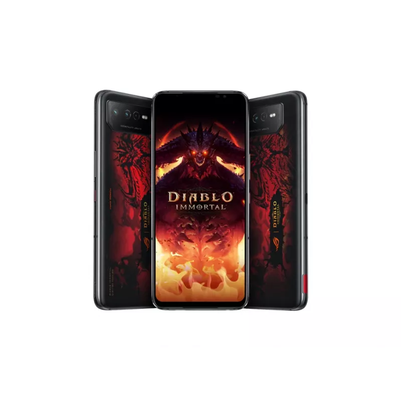 ASUS ROG Phone 6 Diablo Immortal Edition 17,2 cm (6,78 col.) Dual SIM Android 12 5G USB Type-C 16 GB 512 GB 6000 mAh Juoda, Raudona