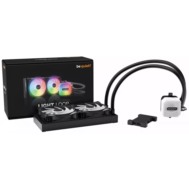 be quiet! LIGHT LOOP 240mm Black procesoriaus vandens aušintuvas 240 mm 2x120 mm