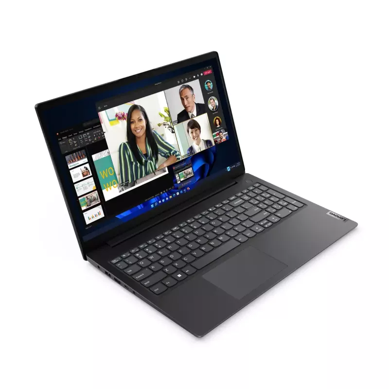 Nešiojamas kompiuteris Lenovo V V15 AMD Ryzen 5 7520U, 15,6 colio Full HD, 16 GB LPDDR5, 512 GB SSD, AMD Radeon 610M, Windows 11 Pro, juodas