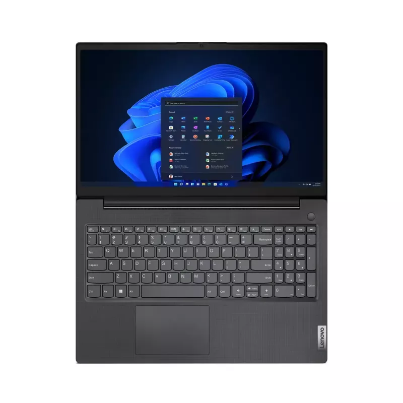 Nešiojamas kompiuteris Lenovo V V15 AMD Ryzen 5 7520U, 15,6 colio Full HD, 16 GB LPDDR5, 512 GB SSD, AMD Radeon 610M, Windows 11 Pro, juodas
