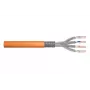 DIGITUS DK-1743-VH-050 Cat 7 S/FTP montavimo kabelis, AWG 23/1, simplex, 50 m, 1200 MHz, Dca, be halogenų, oranžinės spalvos
