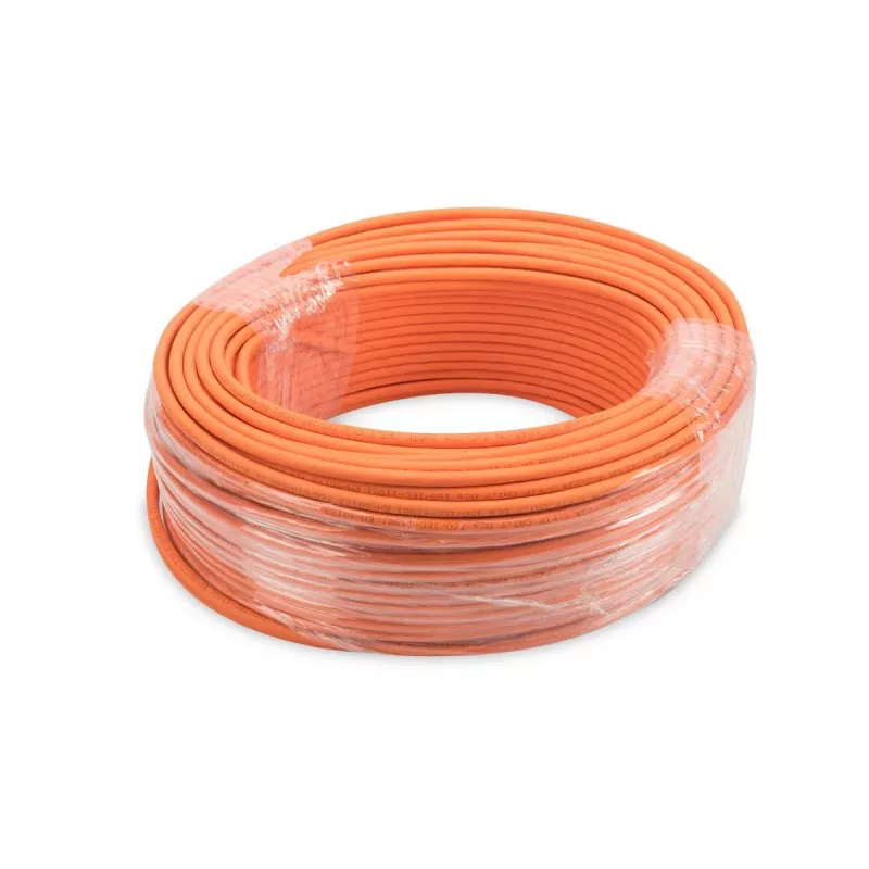 DIGITUS DK-1743-VH-050 Cat 7 S/FTP montavimo kabelis, AWG 23/1, simplex, 50 m, 1200 MHz, Dca, be halogenų, oranžinės spalvos